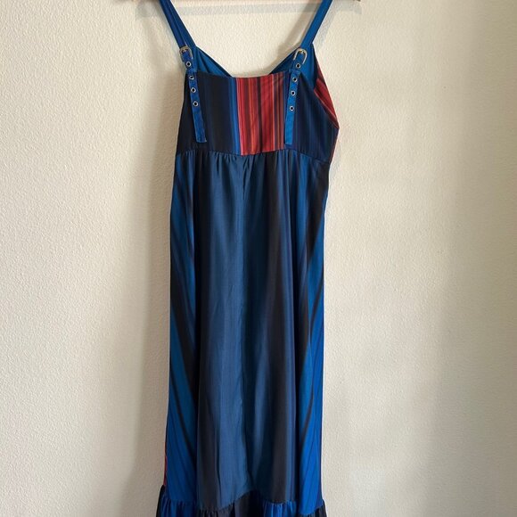 Anthropologie Nikita Mhaisalkar Maxi Dress Multicolor Print SZ4 Flowy Boho Dress - Picture 6 of 14